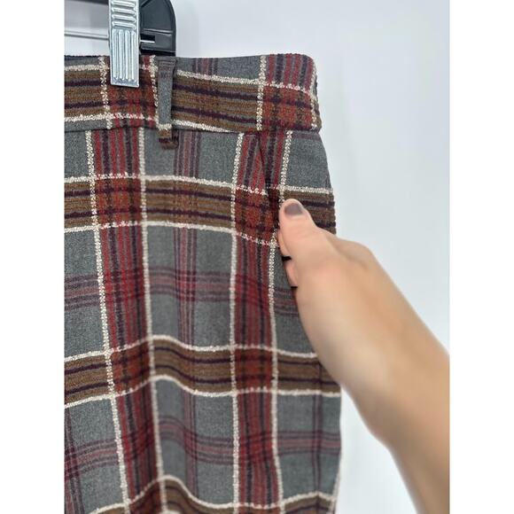 Express Columnist Ankle Pants Womens Size 18R Plaid Pockets Mid Rise Preppy - Picture 3 of 10